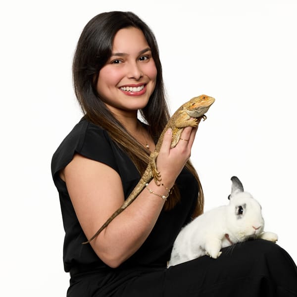 Dr. Ana Gonzalez with pets