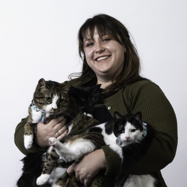 Dr. Lauren Smith with pet