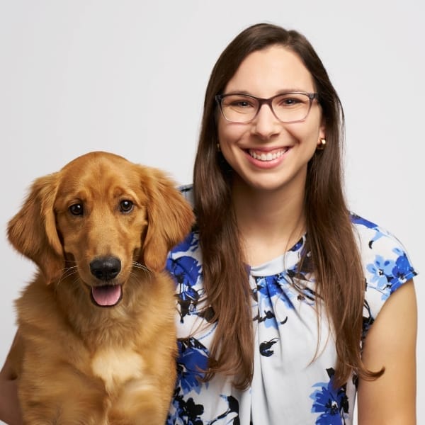 Dr. Amber Moses with pet