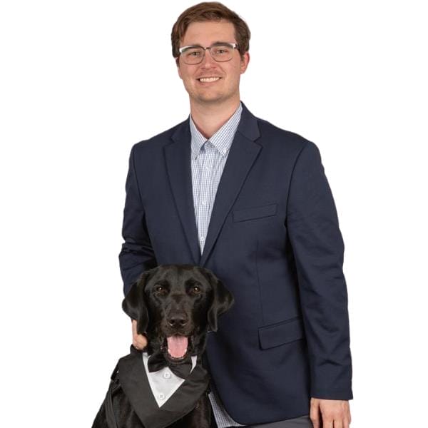 Dr. Erik Wegner-Clemens with pet