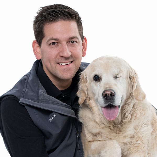 Dr. Tom Kozlovich with pet