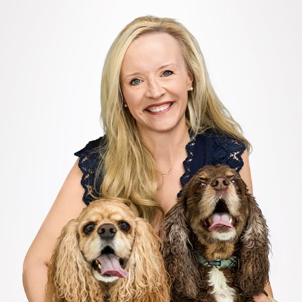 Michelle Pellegrin with dogs