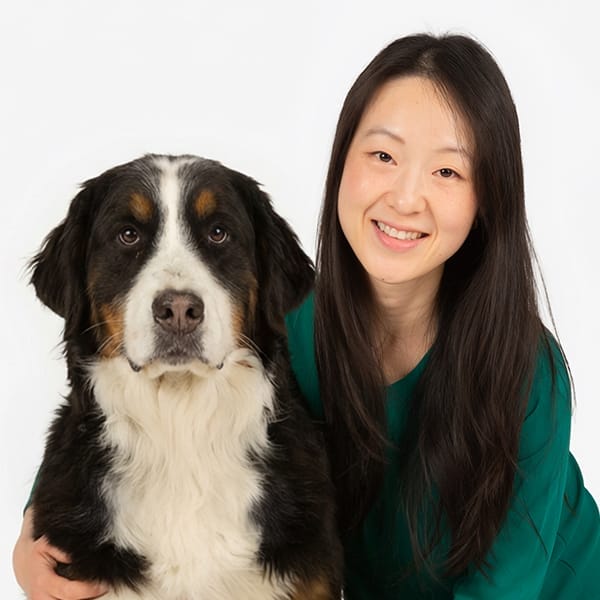 Dr. Monica Chen with pet