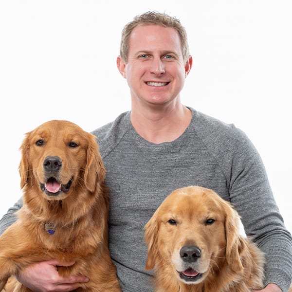 Dr. Jason Callard with pets