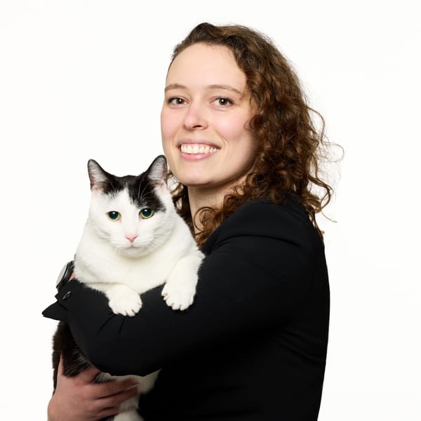 Dr. Emily Hill with pet