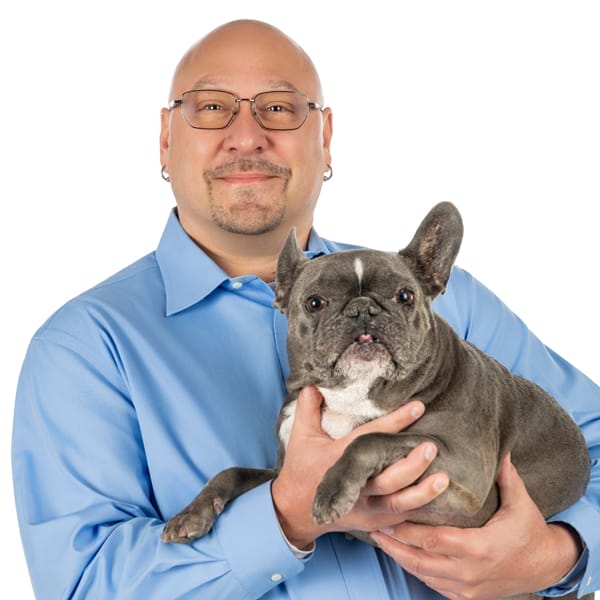 Dr. Rob Fryer with pet