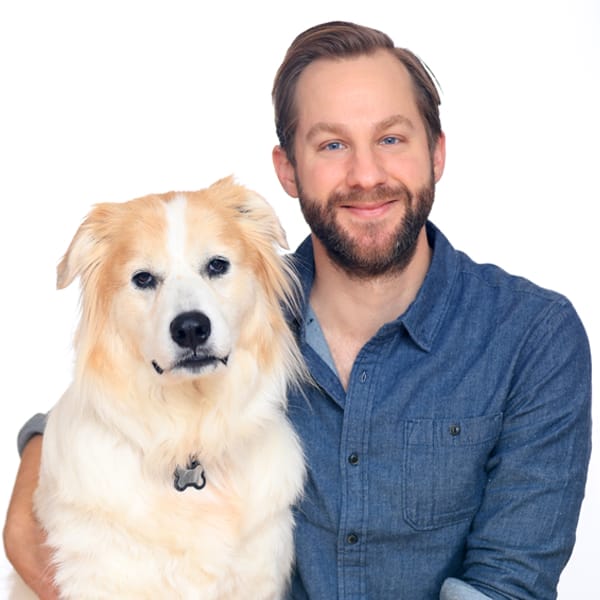 Dr. Jacob Klos with pet