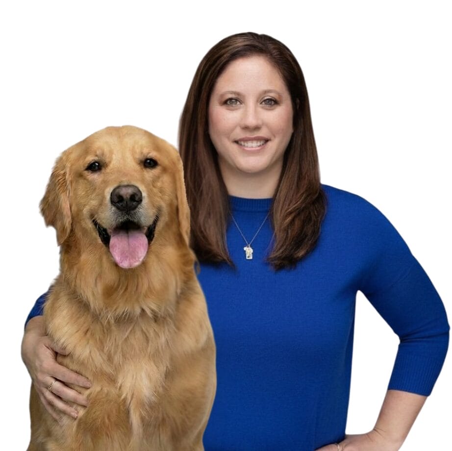 Dr. Courtney Bartels with pet