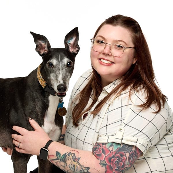 Jess Hindman Clark with pet
