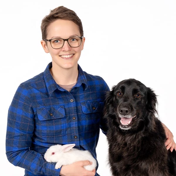 Marjorie Wilson with pet